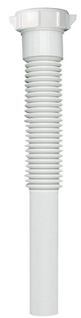 Plumb Pak PP812-5 Pipe Extension Tube, 1-1/4 in, 9 in L, Slip Joint, Polypropylene, White